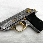 Black Rose Firearms Walther PPK .380 ACP Pistol 18K Rose Gold Polished w/  15 Carats of Diamonds (512 Stones)